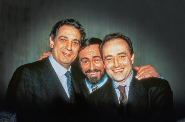 Bild 1 von 2: ?Die Drei Tenöre?: Plácido Domingo, Luciano Pavarotti und José Carreras (v.l.)