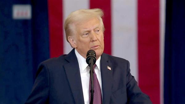 Bild 1 von 2: Im Bild:  US-Präsident Donald Trump wird am 14.Juni.2026 80 Jahre alt.