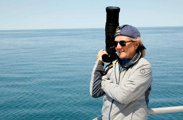 Bild 1 von 4: Dr. Moira Brown vom Canadian Whale Institute am Sankt-Lorenz-Golf: Sie ist Mitglied der Organisation Campobello Whale Rescue Team.