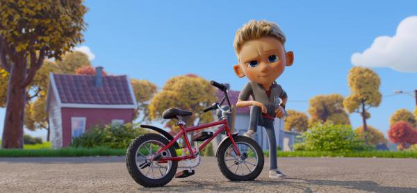 Bild 1 von 4: Johnny beeindruckt Henry und Ella mit seinem neuen Fahrrad. © KiKA/Kool Productions AS  - Honorarfreie Verwendung gemäß AGB im redaktionellen Zusammenhang mit genannter Sendung bei Nennung \