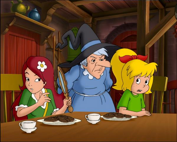 Bild 1 von 9: Hexunterricht bei Tante Mania - das ist kein Zuckerschlecken.