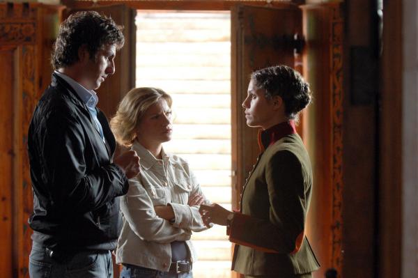 Bild 1 von 11: Im Bild (v.li.): Hans Sigl (Andreas Blitz), Kristina Sprenger (Karin Kofler), Jasmin Gerat (Roswitha Neidhardt).