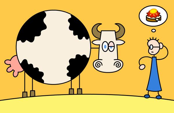 Bild 1 von 2: TOM und die dicke Kuh Luisa.