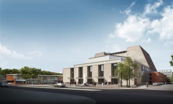 Bild 1 von 1: Visualisierung der Oper, Köln nach der Sanierung.