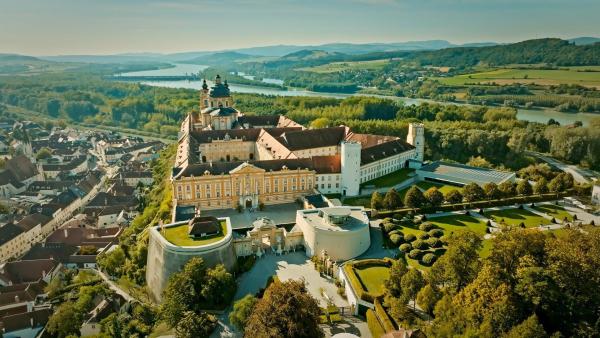 Bild 1 von 28: Im Bild: Stift Melk aus der Vogelperspektive.