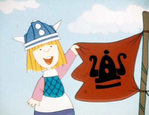Bild 1 von 7: Im Bild: Wickie hisst die Wikingerfahne auf der heißumstrittenen Insel.