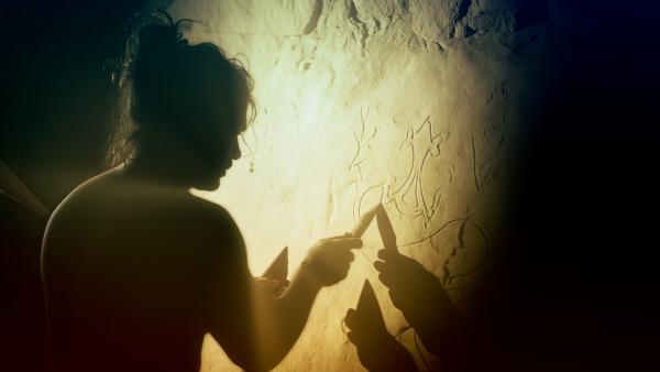 Bild 1 von 11: Zeichen in Rongorongo wurden auch in einer abgelegenen Höhle gefunden. Linguisten sehen darin einen Hinweis auf eine hohe Alphabetisierungsrate unter den Rapa Nui (Bewohner der Osterinsel).