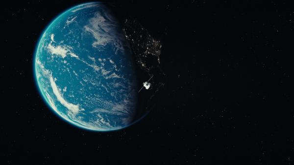 Bild 1 von 12: Die Raumkapsel die zum Mond fliegen wird.