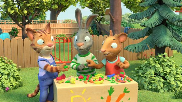 Bild 1 von 3: Frankie hat ein Problem: Niemand erkennt, was ihre Knetfiguren darstellen sollen.© ZDF/Magic Light Pictures LTD 2021 - Honorarfreie Verwendung gemäß AGB im redaktionellen Zusammenhang mit genannter Sendung bei Nennung \