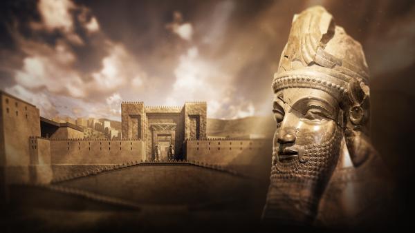 Bild 1 von 5: Persepolis: Eine antike Megacity. Im 6. Jahrhundert vor Christus beginnt der König des Persischen Reiches Dareios I. mit dem Bau dieser imposanten Königsstadt.