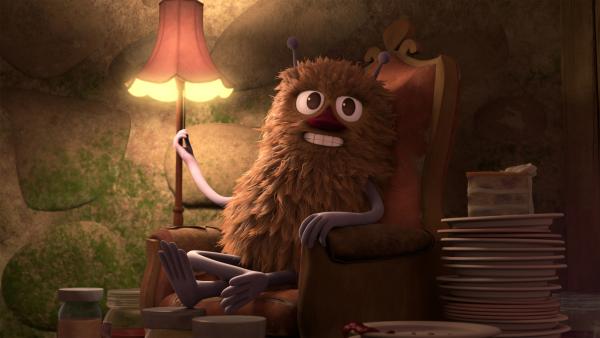 Bild 1 von 3: Der gesuchte Verbrecher Stinki hat im Keller der Mumins sein neues Versteck gefunden.
© ZDF/Moomin Characters/Gutsy Animations 2019 - Honorarfreie Verwendung gemäß AGB im redaktionellen Zusammenhang mit genannter Sendung bei Nennung \