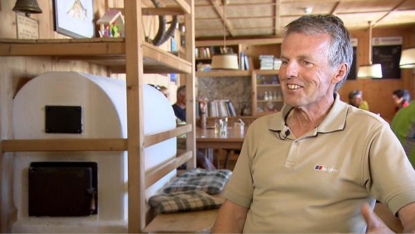 Bild 1 von 6: Im Bild: Erich Pichler, Hüttenwirt Becherhaus.