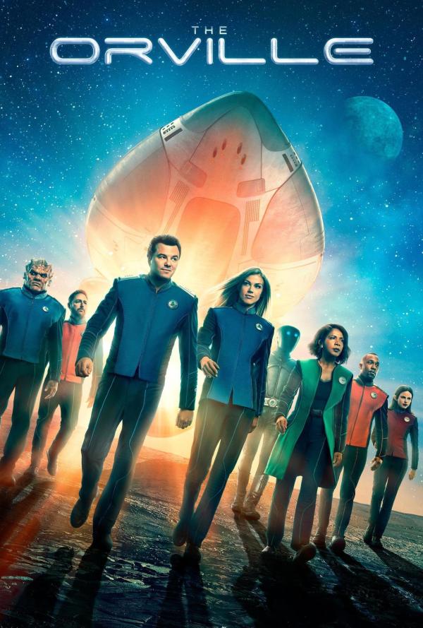 Bild 1 von 22: Im Bild (v.li.): Peter Macon (2. Offizier Bortus), Scott Grimes (Lt. Gordon Malloy), Seth MacFarlane (Ed Mercer), Adrianne Palicki (Kelly Grayson), Mark Jackson (Wissenschaftsoffizier Isaac), Penny Johnson Jerald (Dr. Claire Finn), Halston Sage (Alara Kitan), J. Lee (Lt. John LaMarr).