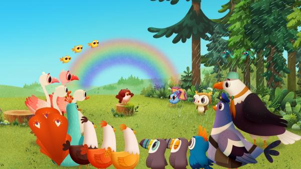 Bild 1 von 1: Selma trägt ihr besonderes Lied vor, das das Ende des Regengusses feiert.