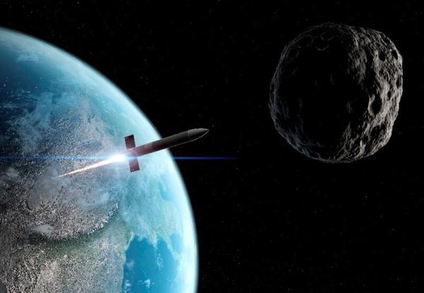 Bild 1 von 2: Um einen derart großen Asteroiden abwehren zu können, müssten Atomraketen zum Einsatz kommen und den Himmelskörper aus seiner Flugbahn bewegen.