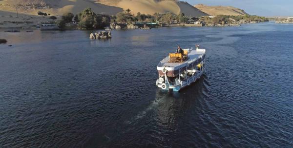 Bild 1 von 3: Der erste Katarakt des Nils bei Assuan bildete einst die Grenze Ägyptens zu Nubien.