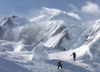 Die französischen Alpen von oben