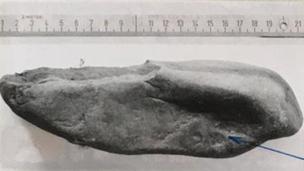 Bild 1 von 6: Mit diesem Stein erschlug Hans Joachim A. sein Opfer.