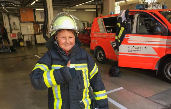Bild 1 von 1: Drei Tage voller Einsatz und höchste Konzentration: Florian absolviert ein 3-tägiges Training bei der Feuerwehr.