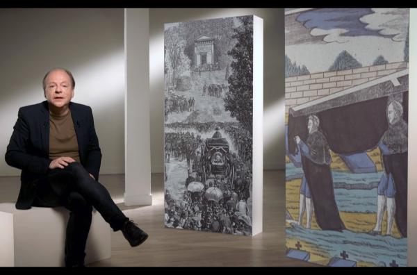 Bild 1 von 3: Der Renaissancespezialist Patrick Boucheron erklärt die Geschichte der Bestattungskultur.