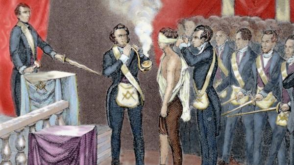 Bild 1 von 1: Seit jeher pflegen die Freimaurer ihre Traditionen - darunter festliche Zeremonien und Aufnahmerituale.