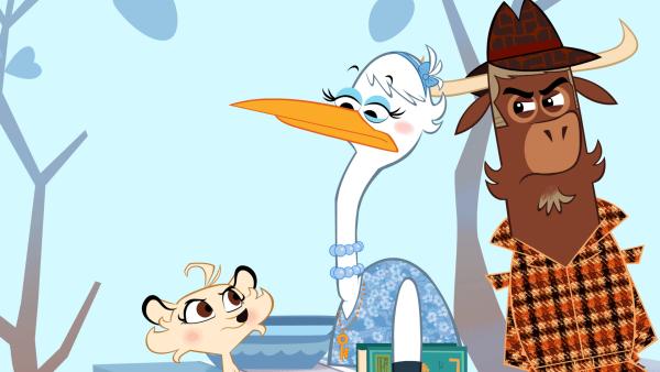 Bild 1 von 7: Sherlock Yack und Hermione grübeln: Hat Fräulein Storch die grausige Tat begangen?