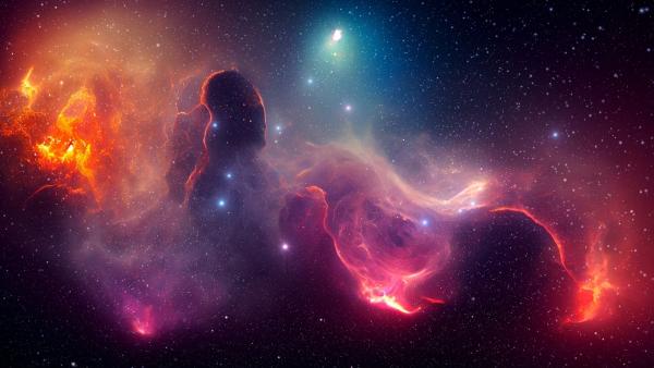 Bild 1 von 5: In farbenprächtigen Nebeln entstehen neue Sterne - Bausteine für Galaxien und vielleicht auch für Leben.