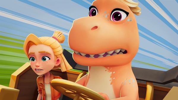 Bild 1 von 3: Sophie und Trina müssen sich beeilen.