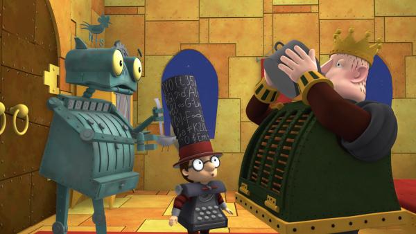 Bild 1 von 7: König Bleifuß probiert Röstis Schlaftrunk.