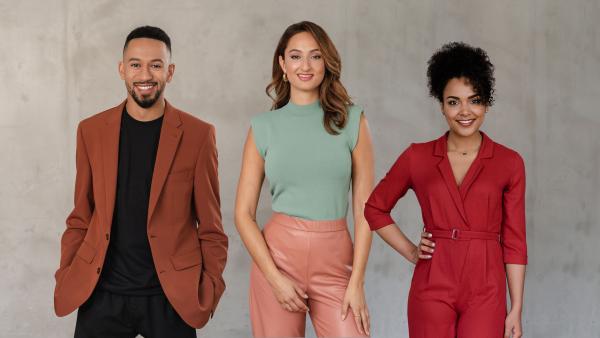 Bild 1 von 1: RTLZWEI NEWS Moderatoren v. li.:  Jonas Himmel, Jasamin Mehregani und Janique Johnson  RTLZWEI / Foto: