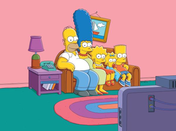 Bild 1 von 19: (30. Staffel) - (v.l.n.r.) Homer; Marge; Lisa, Maggie; Bart