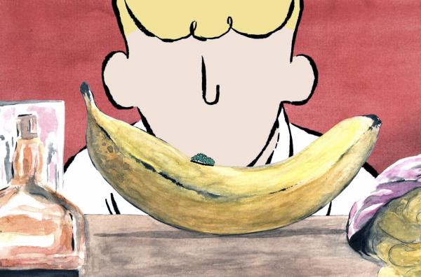 Bild 1 von 2: Szene aus ?Ich habe eine Raupe verschluckt? von Basile Khatir: Auf Max' Party verschluckt Tristan dummerweise mit dem Tequila eine Raupe und fällt ins Koma ...