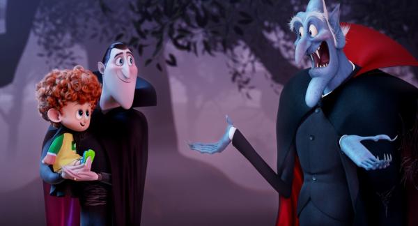 Bild 1 von 5: Dennis (Asher Blinkoff), Dracula (Adam Sandler) and Vlad (Mel Brooks) in Columbia Pictures and Sony Pictures Animation's HOTEL TRANSYLVANIA 2.