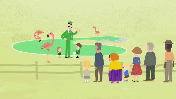 Bild 1 von 3: Ein Zoo muss gut organisiert sein. Jimmy stellt einen straffen Plan auf, bei dem sein Vater von Termin zu Termin hetzt.