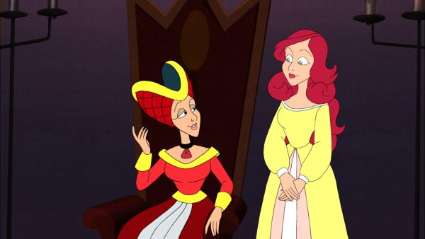 Bild 1 von 1: Die Königin möchte unbedingt ihre Tochter verheiraten.