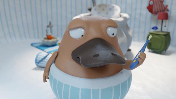 Bild 1 von 2: Nö-Nö glaubt, er sei krank.