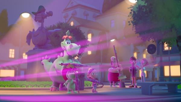 Bild 1 von 5: Grisu und die Drachenstädter All-Star-Band begeistern ihr Publikum.