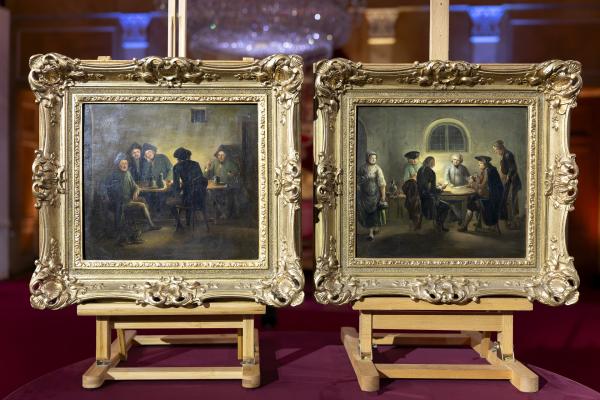 Bild 1 von 10: Stammen diese Darstellungen des Fuldaer Fürstbischofs beim Kartenspiel von Johann Andreas Herrlein?