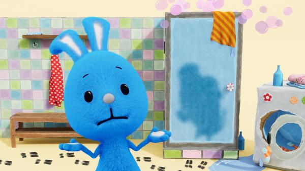 Bild 1 von 1: Kikaninchen ist ratlos: Wer steht denn da unter seiner Dusche?
