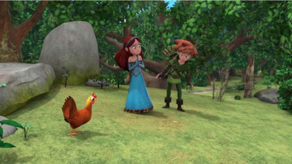 Bild 1 von 2: Marian hat offenbar Richard in ein Huhn verwandelt.