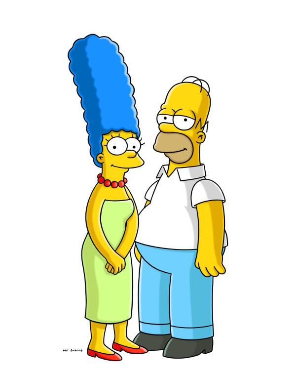 Bild 1 von 17: (21. Staffel) - Glücklich miteinander: Marge (l.) und Homer Simpson (r.) ...