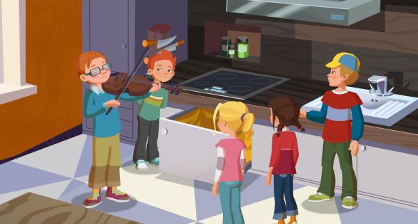 Bild 1 von 5: Geige zu spielen liebt Vincent über alles.