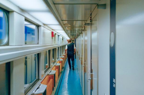 Bild 1 von 6: Gang im Nachtzug von Oslo nach Trondheim