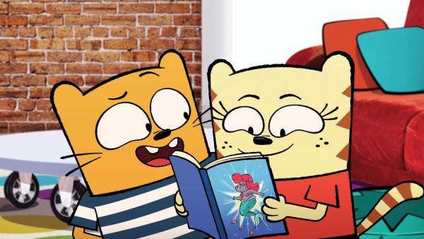 Bild 1 von 3: Ollie und Moon lieben Meerjungfrauengeschichten.