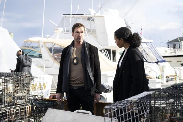 Bild 1 von 10: Remy Scott (Dylan McDermott, l.); Sheryll Barnes (Roxy Sternberg, r.)