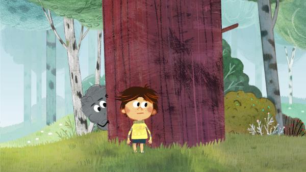 Bild 1 von 3: Karl hat großen Kummer. Nun wird er auch noch von diesem seltsamen Wolken-Wesen verfolgt.