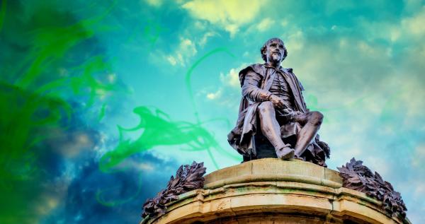 Bild 1 von 3: Das Grab des Dichters William Shakespeare in Stratford-upon-Avon ist ein Publikumsmagnet - nicht zuletzt, weil ein Fluch auf ihm liegen soll.