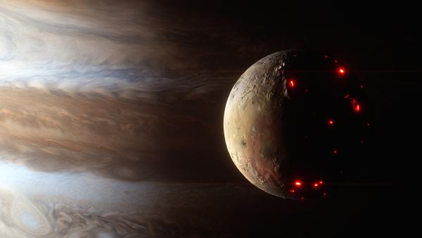 Bild 1 von 4: Im ganzen Sonnensystem erschaffen Vulkane Planeten und Monde. Einige sind seit Jahrmillionen erkaltet, andere noch immer sehr aktiv.
