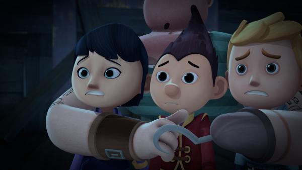 Bild 1 von 7: Die Piraten nehmen Lotus, Tashi und Jack fest.