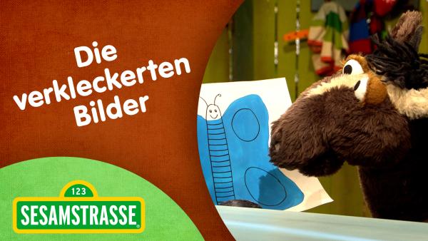 Bild 1 von 2: Elmo und Pferd sind zum Malen verabredet.